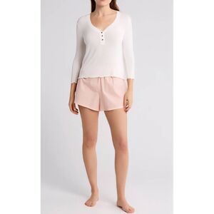 HoneyDew Intimates Blissful L/S Ribbed Short Set